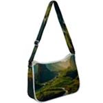 Mountains Trees Forest Zip Up Shoulder Bag