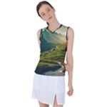 Mountains Trees Forest Women s Sleeveless Sports Top