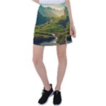 Mountains Trees Forest Tennis Skirt