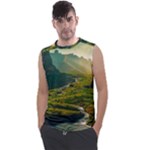 Mountains Trees Forest Men s Regular Tank Top