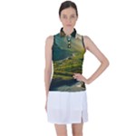 Mountains Trees Forest Women s Sleeveless Polo T-Shirt