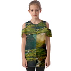 Fold Over Open Sleeve Top 