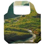 Mountains Trees Forest Foldable Grocery Recycle Bag