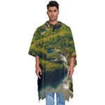 Mountains Trees Forest Men s Hooded Rain Ponchos