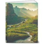 Mountains Trees Forest 7  x 9  Softcover Notebook