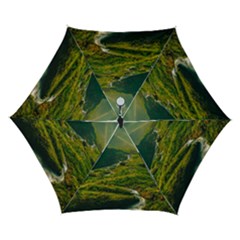Mountains Trees Forest Automatic Folding Umbrella with Case (Small) from ArtsNow.com