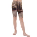 Path Trees Forest Fantasy Kids  Mid Length Swim Shorts
