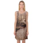 Path Trees Forest Fantasy Sleeveless Satin Nightdress