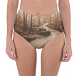 Path Trees Forest Fantasy Reversible High-Waist Bikini Bottoms