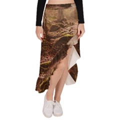 Asymmetrical Ruffle Hem Skirt  