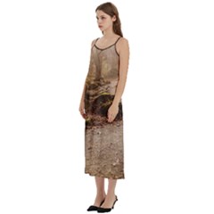 Casual Spaghetti Strap Midi Dress 