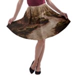 Path Trees Forest Fantasy A-line Skater Skirt