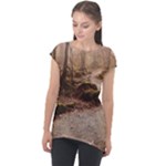 Path Trees Forest Fantasy Cap Sleeve High Low Top