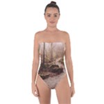 Path Trees Forest Fantasy Tie Back One Piece Swimsuit