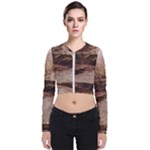 Path Trees Forest Fantasy Long Sleeve Zip Up Bomber Jacket