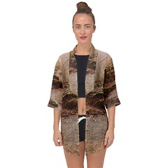 Open Front Chiffon Kimono 