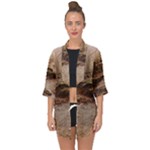Path Trees Forest Fantasy Open Front Chiffon Kimono