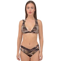 Double Strap Halter Bikini Set 