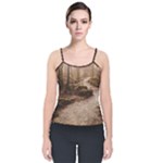 Path Trees Forest Fantasy Velvet Spaghetti Strap Top