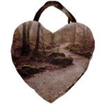 Path Trees Forest Fantasy Giant Heart Shaped Tote