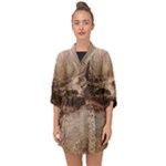Path Trees Forest Fantasy Half Sleeve Chiffon Kimono