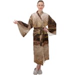 Path Trees Forest Fantasy Maxi Velvet Kimono