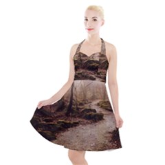 Halter Party Swing Dress  