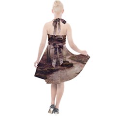 Halter Party Swing Dress  