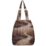 Path Trees Forest Fantasy Center Zip Backpack