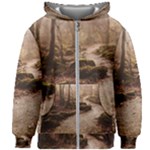 Path Trees Forest Fantasy Kids  Zipper Hoodie Without Drawstring
