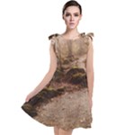 Path Trees Forest Fantasy Tie Up Tunic Dress
