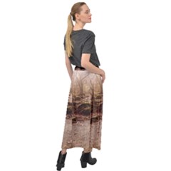 Velour Split Maxi Skirt 