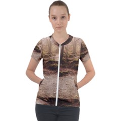 Short Sleeve Zip Up Jacket 