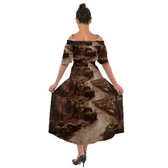 Shoulder Straps Boho Maxi Dress  