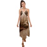 Path Trees Forest Fantasy Halter Tie Back Dress 