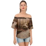 Path Trees Forest Fantasy Off Shoulder Short Sleeve Top
