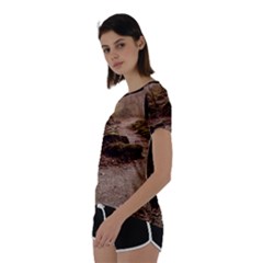 Short Sleeve Open Back T-Shirt 