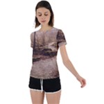 Path Trees Forest Fantasy Back Circle Cutout Sports T-Shirt