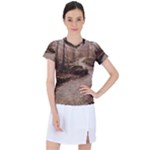 Path Trees Forest Fantasy Women s Sports Top