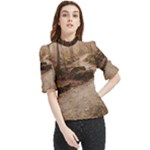 Path Trees Forest Fantasy Frill Neck Blouse