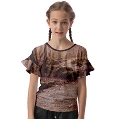 Kids  Cut Out Flutter Sleeves 