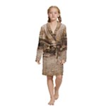 Path Trees Forest Fantasy Kids  Long Sleeve Velvet Lounge Robe