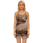 Path Trees Forest Fantasy Satin Pajama Short Set