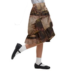 Kids  Ruffle Flared Wrap Midi Skirt 