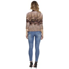 Women s 3/4 Sleeve Ruffle Edge Open Front Jacket 