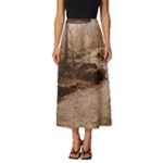 Path Trees Forest Fantasy Classic Midi Chiffon Skirt