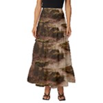Path Trees Forest Fantasy Tiered Ruffle Maxi Skirt
