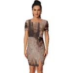 Path Trees Forest Fantasy Fitted Knot Split End Bodycon Dress