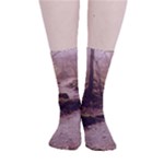 Path Trees Forest Fantasy Smooth Crew Length Tube Socks