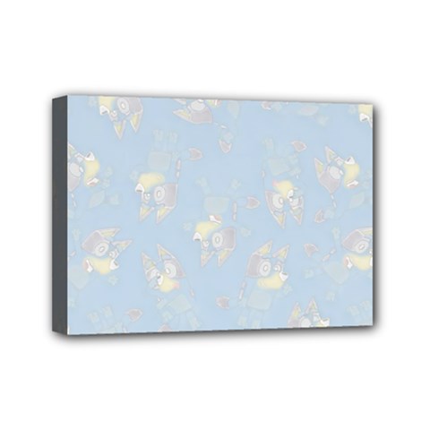 Bluey, Bluey merch, Bluey pattern, Bluey Bluey, bingo, Bluey design, bluey dog Mini Canvas 7  x 5  (Stretched) from ArtsNow.com